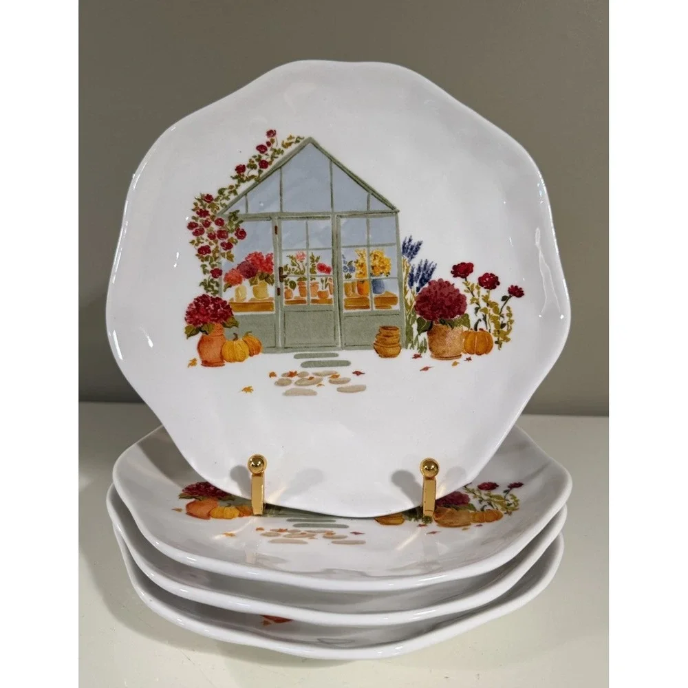 Grace Teaware Harvest Fall Pumpkins 8.5